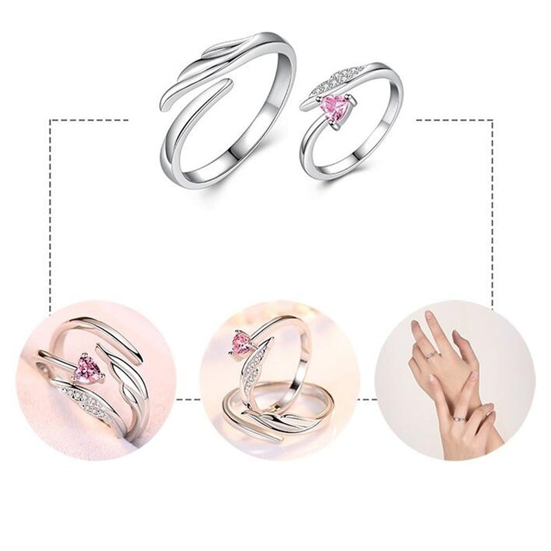 Conjunto de Anéis Rubelita em Prata 925 - LINHA PREMIUM