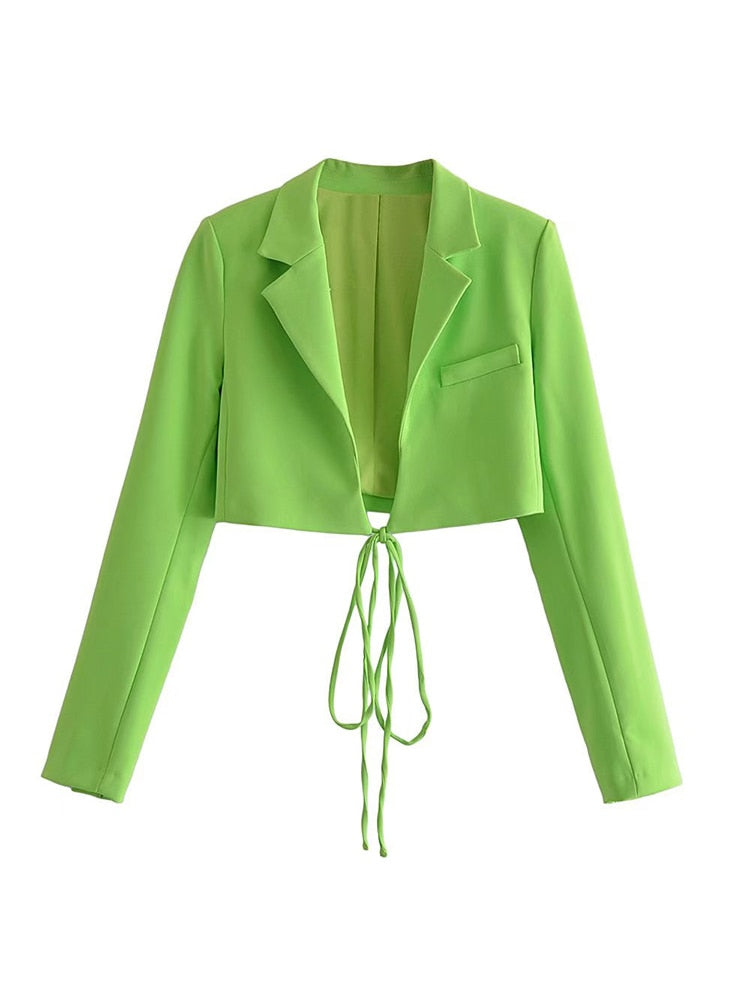 Conjunto Blazer Cropped e Saia Belize